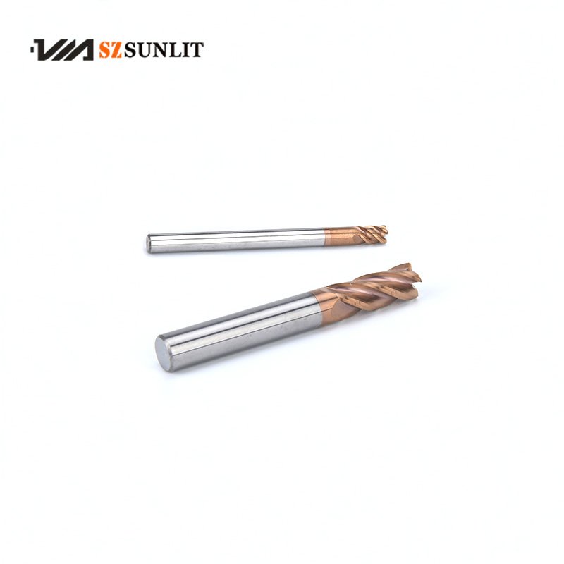 Carbide Corner Radius End Mills 4 Flute HRC55 with bull nose – Sunlittools